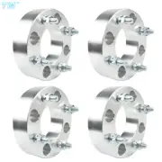 4Pcs 1.5" ATV 4/110 10x1.25 Studs Wheel Spacers Silver For Honda Suzuki Yamaha