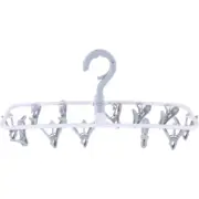 Windproof Folding Clothes Rack Hanging Drying Clip and Drip Hanger Baby