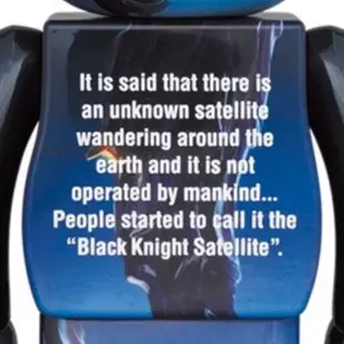 （現貨）BE@RBRICK 庫柏力克熊 BLACK KNIGHT SATELLITE 黑色騎士衛星100% & 400％