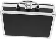 [QUMIIRITY] Suitcase Portable Hard Briefcase Tool Chest Bag Organizer Money Briefcase Aluminum Cargo Bin Toolbox Laptop Bag Bags Loupes Case Tool Case Briefcases for Men Hard Abs Black