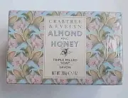 Crabtree & Evelyn TRIPLE MILLED Bar Soap Set Almond & Honey + Oatmeal &Wheatgerm