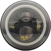 Motorcycle Headlight Motorcycle 7 inch LED Headlight LED fog Passing Lights +Lamp Bracket For Harley Touring Electra Glide.