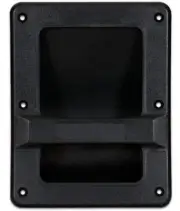 MR DJ HND97 9" X 7" Speaker Cabinet Plastic Bar Handles Black Recessed Heavy Dut