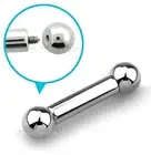 4G 3/4" 316L Surgical Steel Tongue Ring Barbell