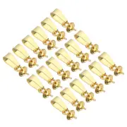 12 x 4 mm Eye Pin Peg Bail, 60Pcs Stainless Steel Cup Peg Bail Pin, Gold
