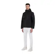 Replay Mens Casual Jacket Double Face Laminated Poly Black