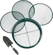 LeoLeozz Soil Sieve | Lightweight Fine Mesh Soil Sieve - Portable Gardening Accessories, Rust-Resistant Sifting Screen for Stones Compost