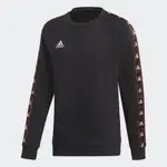 愛迪達 ADIDAS 男 棉長袖 長T 保暖 舒適 經典LOGO 串標 黑 DP2719