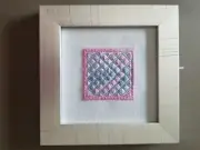 Framed Needlework - Basketweave Diamonds - choice of two colors