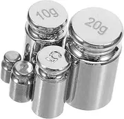 FIXOSHEE 5pcs Steel Calibration Weights Set for Digital Scales Accurate Portable Weighing Kit for Balance Calibration Reliable Precision Tools for Home and Travel Use