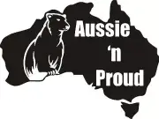 Aussie and Proud Sticker 150 x 200 Marine grade Stickers UV