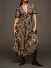 The Katerina Button-Front Dress: Velvet Edition 18W Plus Size