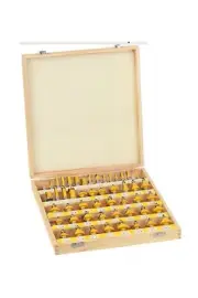 YONICO Router Bits Set 50 Bit 1/4-Inch Shank 17504 50 Bit Set - 1/4" Shank