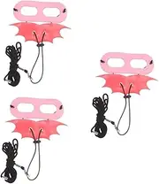 BESPORTBLE 3pcs Reptile Accessories Lizard Harness Devil Wings Hauling Cable Pet Leashes