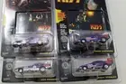 Johnny Lightning KISS Funny cars Purple bodies all 4: Gene Paul Ace Peter MIP