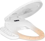 Bidet Toilet Seat, Fits Elongated Toilets, Nozzle System, Adjustable Water Temperature Energe-Efficient Bidet with Easy Installation