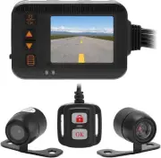 Motorcycle Dash Cam 1080P Dual HD Camera Front and Rear View, IP67 Waterproof