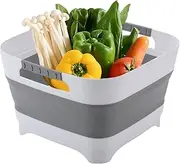 Foldable Wash Basin, Bottle Bucket for Sink, Non-Slip Basket, Space-Saving, Multi-Purpose, Kitchens, Bathrooms, Outdoor, Beach, Lightweight, Portable, Easy Clean,