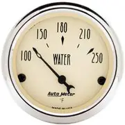 Autometer Antique Beige Water Temperature Gauge - 100 - 280 F, 2 1/16 Inch, AU1837