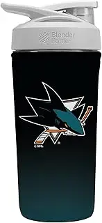 Sok It BotlSok NHL Protein Blender Shaker Bottle Sleeve Insulated Neoprene Cover (San Jose Sharks, Fits 28oz Blender)