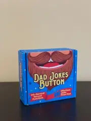 Recordable Dad Joke Button: Unique White Elephant Funny Gag Gift for Men