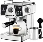 Espresso Machine 20 Bar, Compact Espresso Maker with Steam Milk Frother, Stainle