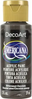 DecoArt Americana Acrylic Paint 2oz-Bittersweet Chocolate Opaque DA-195