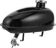 1 Set Mini Motorcycle Tank Portable Gas Tank Gas Tank for Mini Bike Motorized Bike Gas Tank Small Gas Tank Mini Bike Gas Tank Black Iron