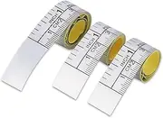 3Pcs Tape Measure with Fractions Adhesive Measuring Tape Adhesive Ruler Waterproof Sticky Measuring Tape in 40 Inch, 24 Inch,12 Inch Double Scale Stick Tape for Work Woodworking,Saw, Drafting Table