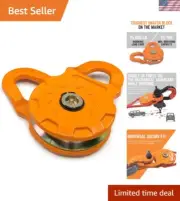 25 Ton Heavy Duty Snatch Block - Universal Recovery Tool for Off-Road Adventures