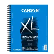 Canson XL Mix Media Sketch Pad 9" X 12" Drawing Paper Spiral Sketchbook 60 Sheet