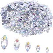 LIFKOME 600Pcs Flatback Acrylic Rhinestones Ab Jewels for DIY Crafts Nail Art and Phone Case Decorations Variety of Fade Resistant and Durable Gems