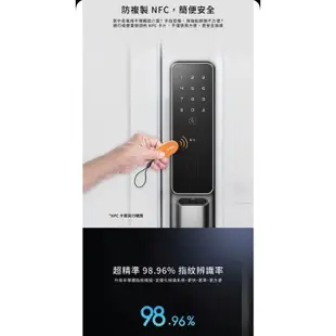 LOCKIN鹿客S30 Pro 推拉式智慧電子鎖 智慧門鎖智能門鎖 米家app小米指紋解鎖NFC密碼藍牙s30pro鑰匙