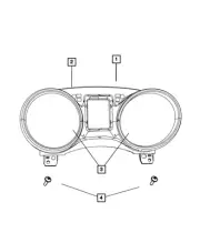 Genuine Mopar Instrument Panel Cluster 68310781AB