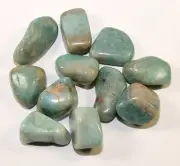 Natural Green Amazonite Crystal Tumbled Stone Polished Feldspar Mineral - Africa