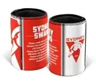 Sydney Swans AFL TEAM SONG Beer Can Bottle Cooler Stubby Holder Cosy