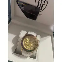 在飛比找蝦皮購物優惠-Hector海克特 水鑽彩虹圈 三眼矽膠腕錶 HE0324G