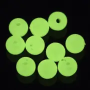 Glow In The Dark Acrylic Beads 8mm Yellow Beads Jewelry Making Supplies Set 50p