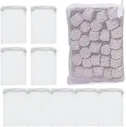 Générique Aquarium Filter Bags, Fish Tank Media Pack, Spill-Proof Fine Mesh Pouch, Versatile Tank Filtration for Freshwater and Saltwater Aquariums, 20 x 30 cm, 35 x 40 cm, White, Black