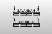 Personalised Metal Netball Medal Hanger/Holder for Ribbons Any Sport & Name