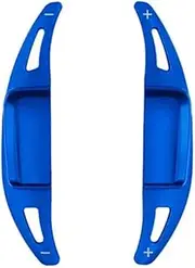 Steering Wheel Paddle Shifter Extension for Mercedes Benz 2022 C E Class W206 W223 C180 C220d, Aluminum Alloy Shifter Paddle Shift Extension Type G Blue