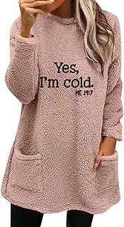 [MOLayys] My Digital Rewards Balance,Fitted Jacket with Hood Womens Winter Coat Loose Wool Jacket Long Sleeved Jumper With Pockets Plain Pullover (2-Red, M), 2-red, Medium