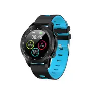 Real Full Touch Screen Real-time ECG Heart Rate O2 Test Alipay Quick Release Strap Smart Watch BLUE COLOR