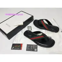 在飛比找蝦皮購物優惠-米娜正品 GUCCI 429362 經典紅綠LOGO 夾腳拖