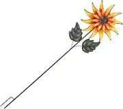 MOTHNUR Sunflower Wind Spinner Garden Stake Decor Rotating Windmill for Outdoor Pathways Balconies Yards Vibrant Craft with Charming Sunflower Design