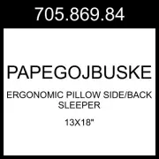 IKEA PAPEGOJBUSKE Ergonomic Pillow Side/back Sleeper 13x18" 705.869.84
