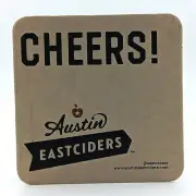 Austin East Ciders Cheers Cider Coaster-S448