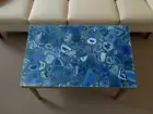 Handmade Blue Agate Table Top for Coffee Table, Side table, Stone Sofa Table Top