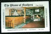 Matchbox label Pub The Plume of Feathers Princetown Yelverton Dartmoor MM310