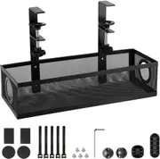 Under Desk Cable Management Tray Wire Organizer Box Clamp